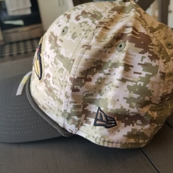 Baltimore Ravens New Era Camo 2025 Salute to Service 39THIRTY Flex Hat L/XL - Picture 10 of 11